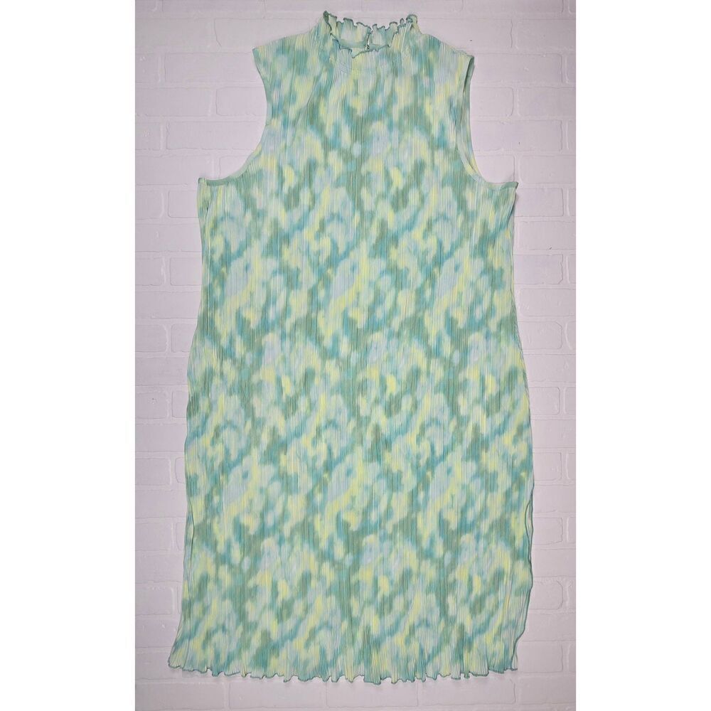 Future Collective Mock Collared Midi Dress 4X